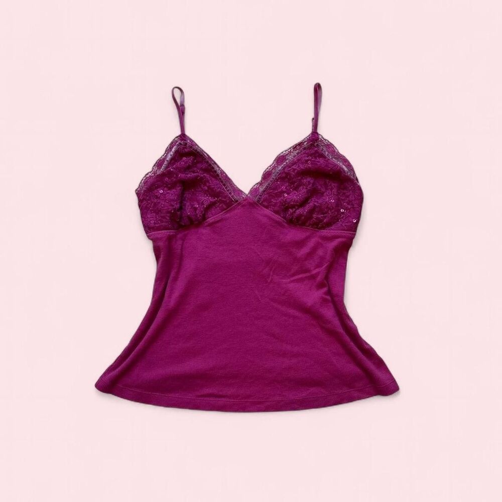 Vintage Deadstock Women's Fuschia Cami Top
